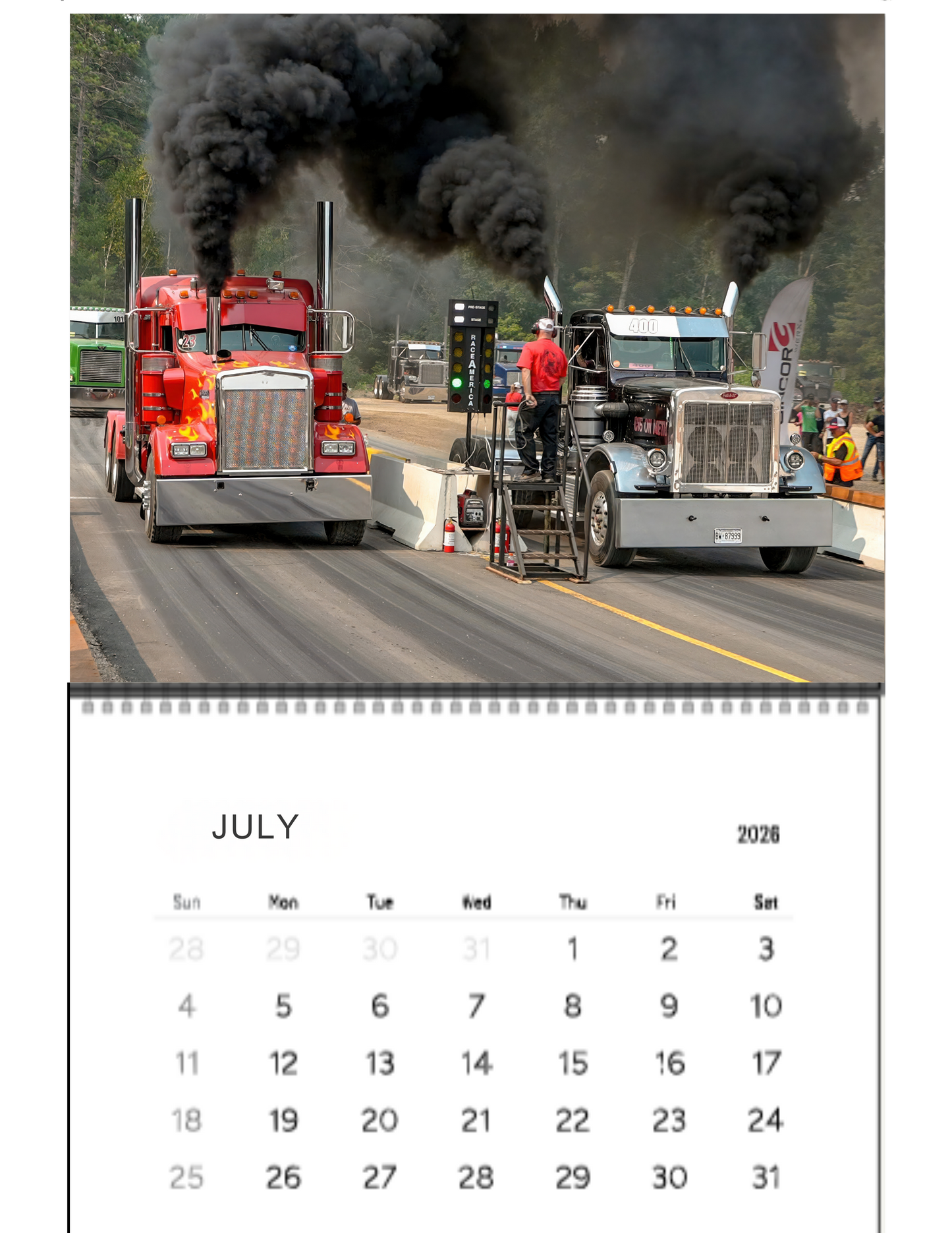Wall Calendar- Thunder Valley Semi Races Bobtail 2026
