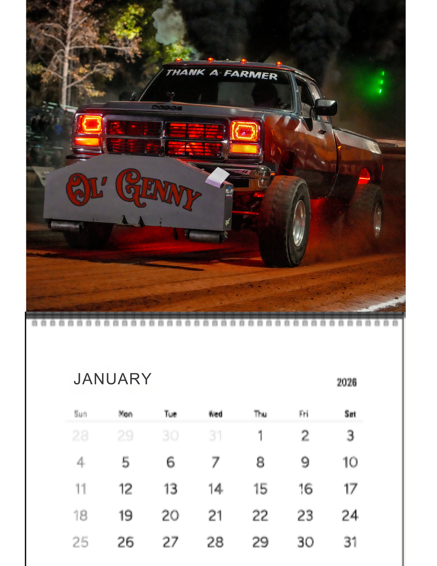 Wall Calendar- 3.0 Diesel Trucks Diesels In Dark Corners 2026