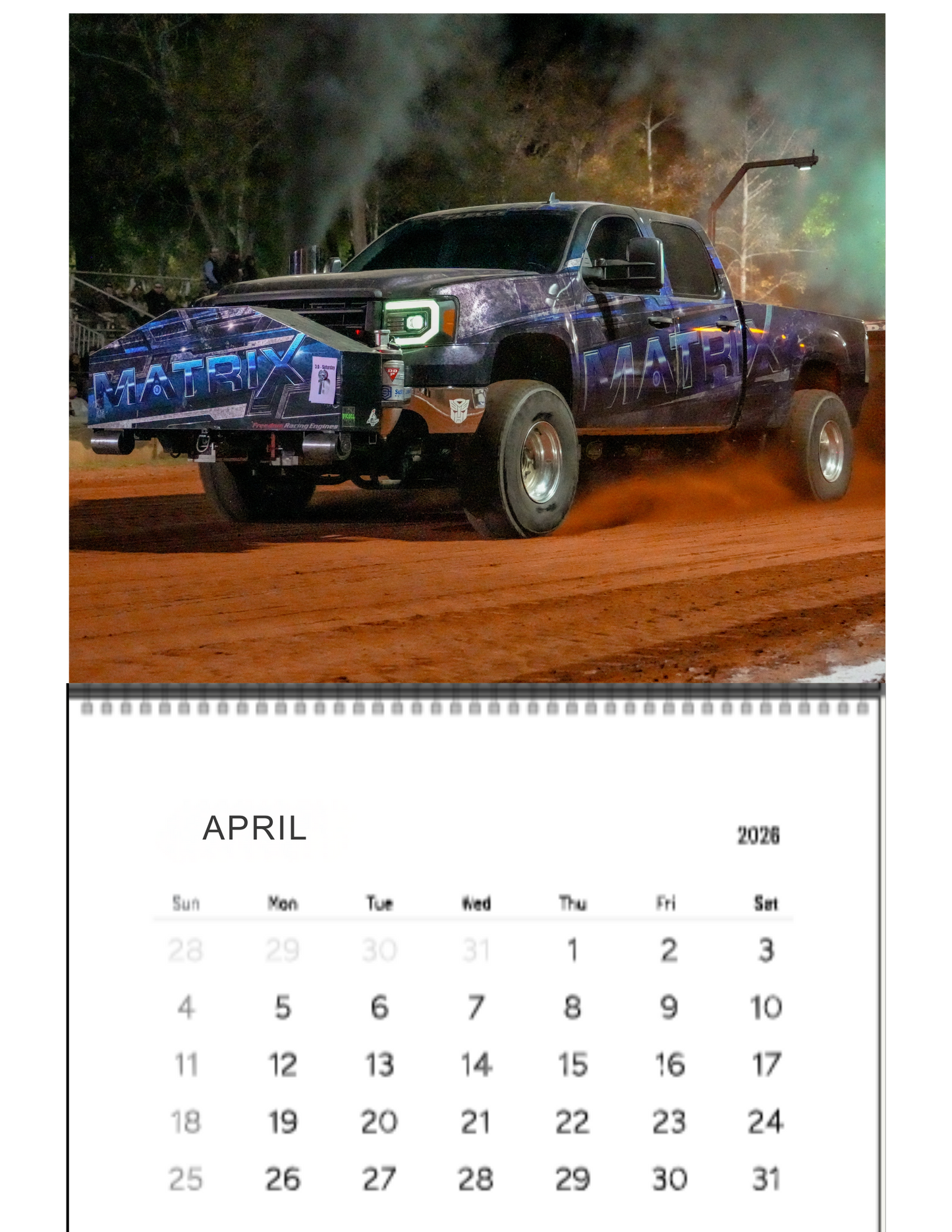 Wall Calendar- 3.0 Diesel Trucks Diesels In Dark Corners 2026
