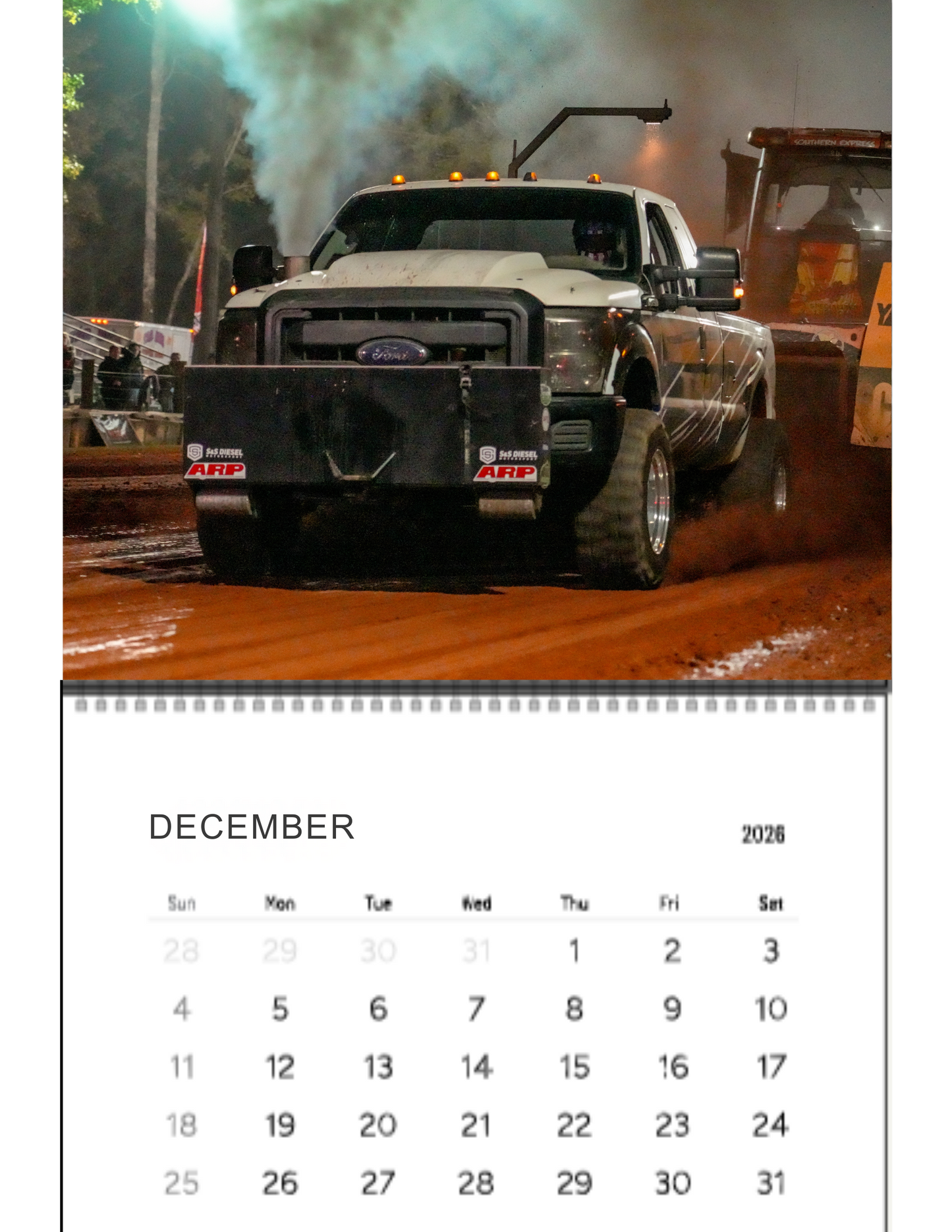 Wall Calendar- 3.0 Diesel Trucks Diesels In Dark Corners 2026