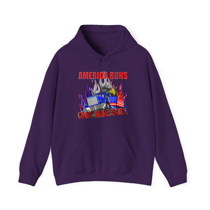 America Runs On Diesel Hoodie
