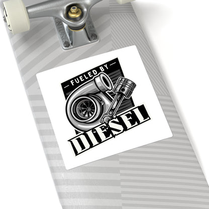 Fueled by Diesel Square Sticker