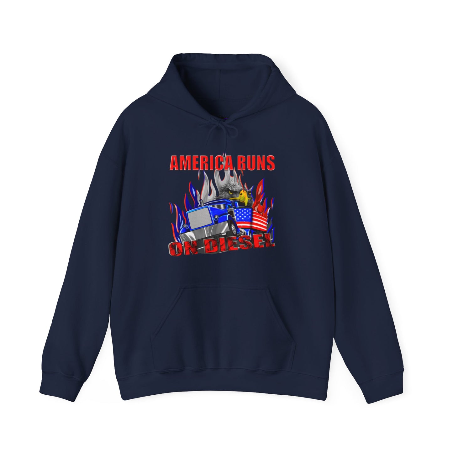 America Runs On Diesel Hoodie