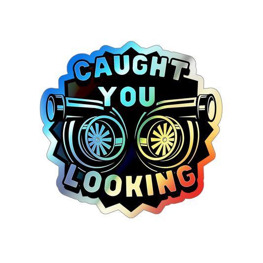 Caught You Looking Holigraphic Stickers