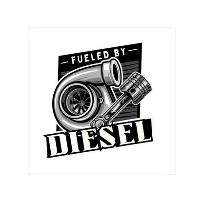 Fueled By Diesel Transparent Sticker