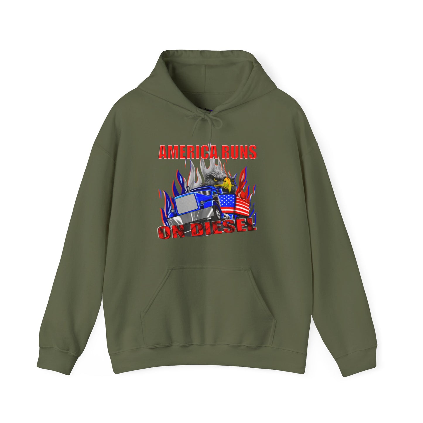 America Runs On Diesel Hoodie